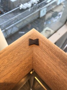 wood pieces butterfly joint