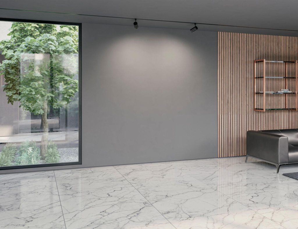 marble tiled floor